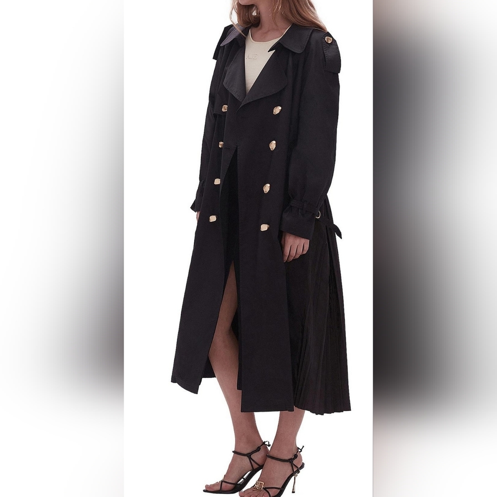 Aje Prima Pleat Trench Coat NWOT Size AU 12/US 8